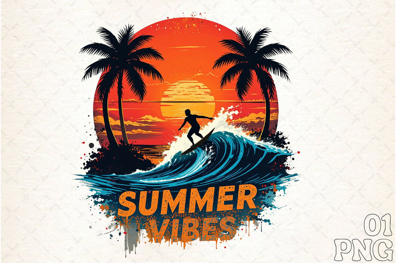 Summer Vibes Clipart Bundle 21 - CraftNest - Digital Crafting and Art