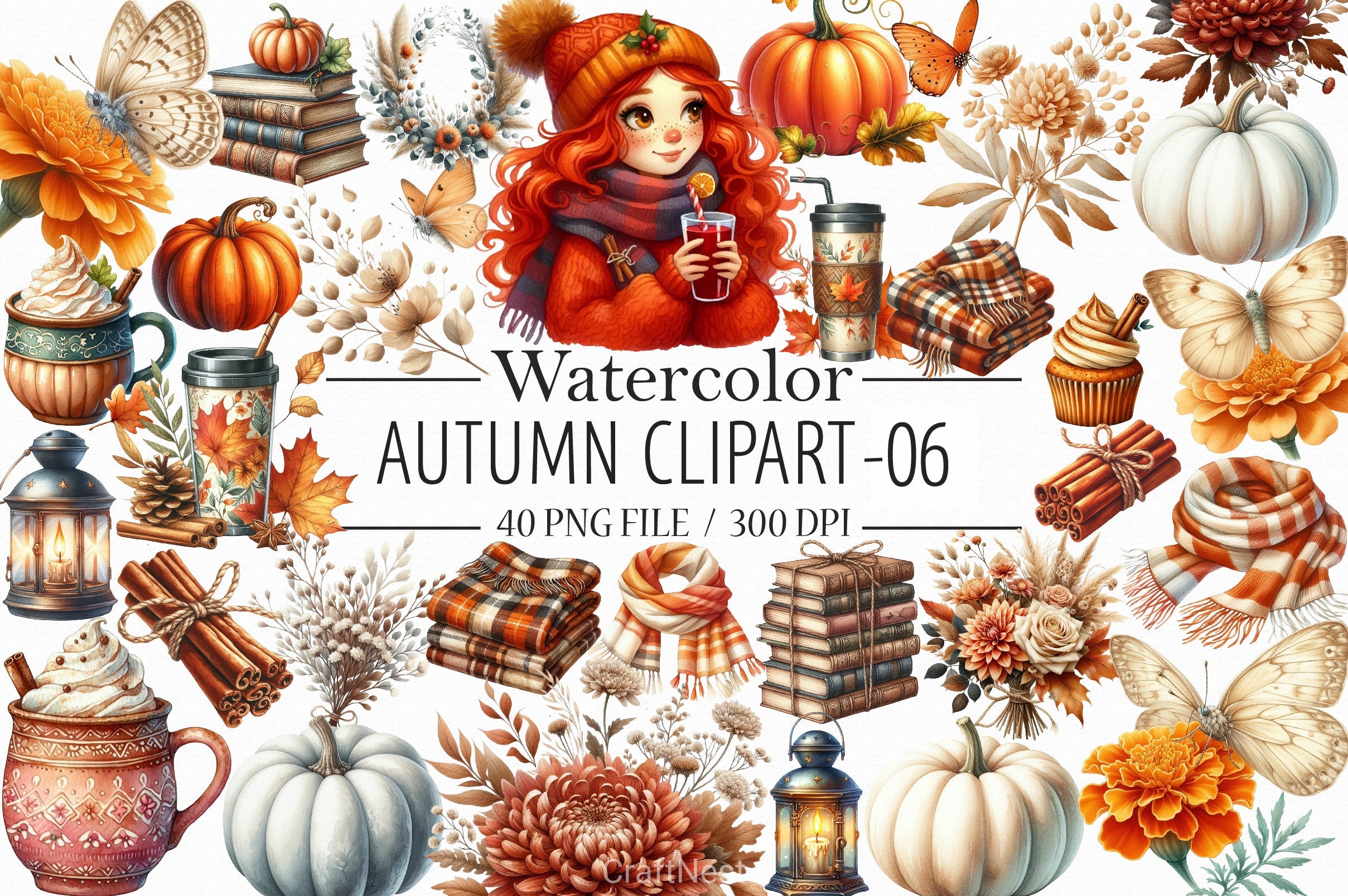 Autumn Clipart Bundle 10 - CraftNest - Digital Crafting and Art