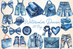 Denim Clipart Bundle 2 - CraftNest - Digital Crafting and Art