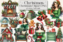 Classic Christmas Clipart Bundle 1 - CraftNest - Digital Crafting and Art