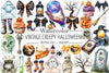 Vintage Halloween Clipart Bundle 16