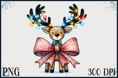 Christmas Reindeer Bow Clipart Bundle 2 - CraftNest - Digital Crafting and Art