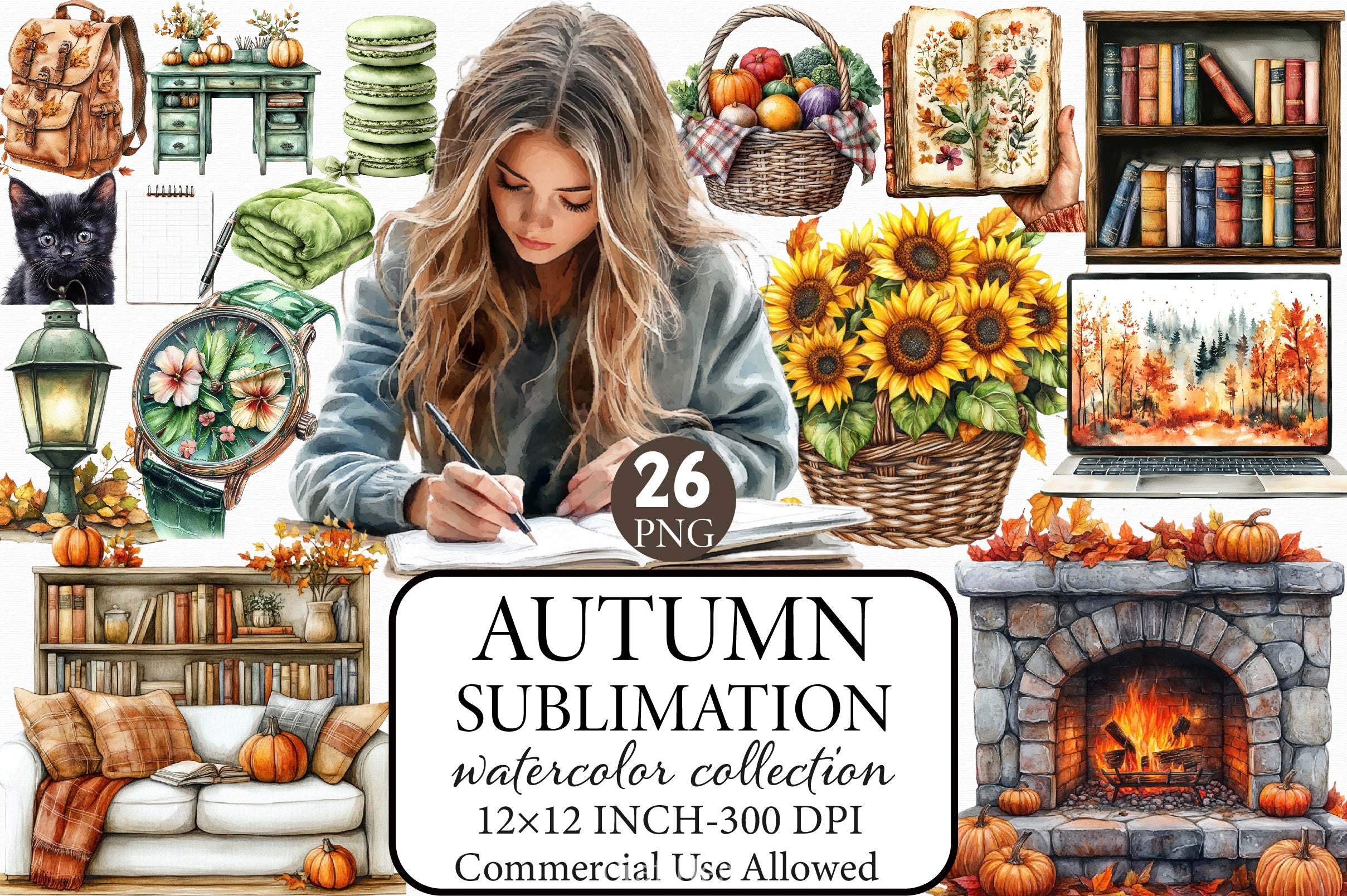 Autumn Clipart Bundle 12 - CraftNest - Digital Crafting and Art