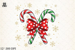 Christmas Candy Cane Clipart Bundle - CraftNest - Digital Crafting and Art