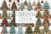 Festive Christmas Tree Clipart Bundle 2