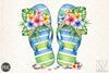 Summer Flip Flop Clipart Bundle