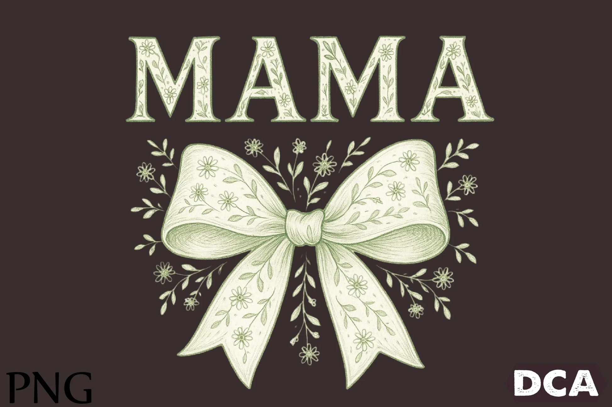 Floral Coquette Varsity Mama Clipart Bundle - CraftNest - Digital Crafting and Art
