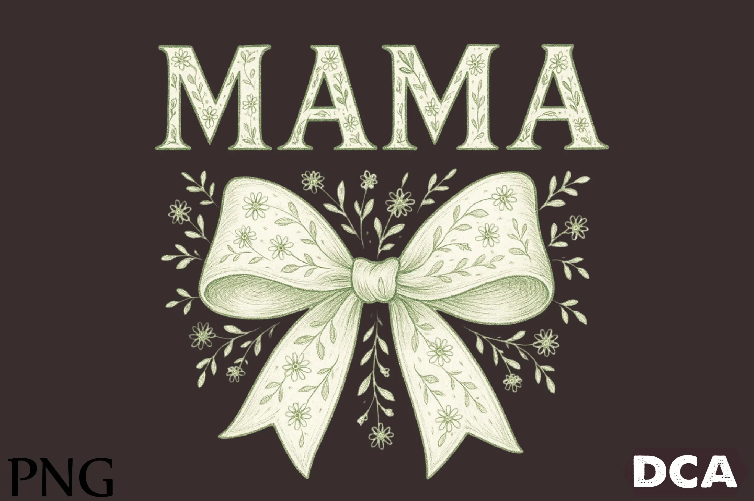 Floral Coquette Varsity Mama Clipart Bundle - CraftNest - Digital Crafting and Art