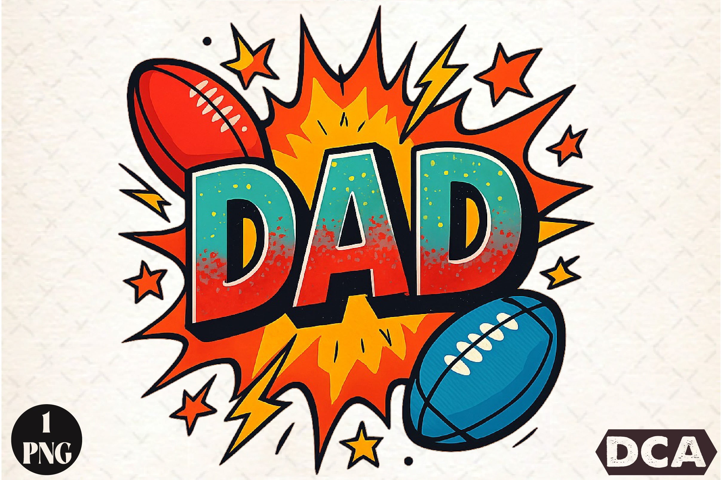 Dad Comic Style Clipart Bundle