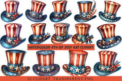 4th of July Hat Clipart - CraftNest - Digital Crafting and Art
