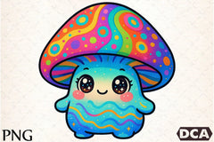 Rainbow Mushroom Clipart Bundle - CraftNest - Digital Crafting and Art