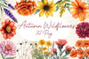 Autumn Wildflowers Clipart Bundle 9