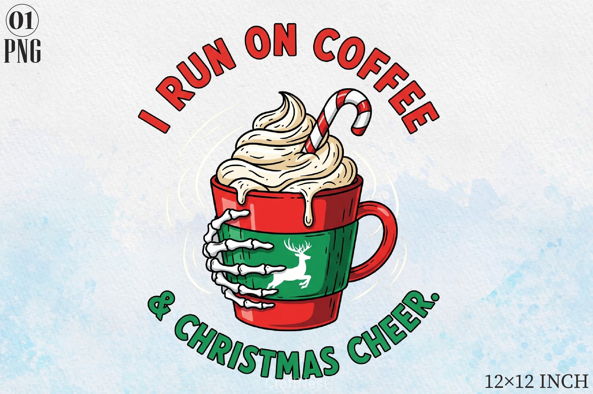 Coffee & Christmas Cheer Clipart Bundle - CraftNest - Digital Crafting and Art