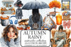 Rainy Autumn Clipart Bundle