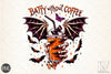 Batty Without Coffee Halloween Clipart Bundle 2