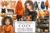 Cozy Halloween Clipart Bundle