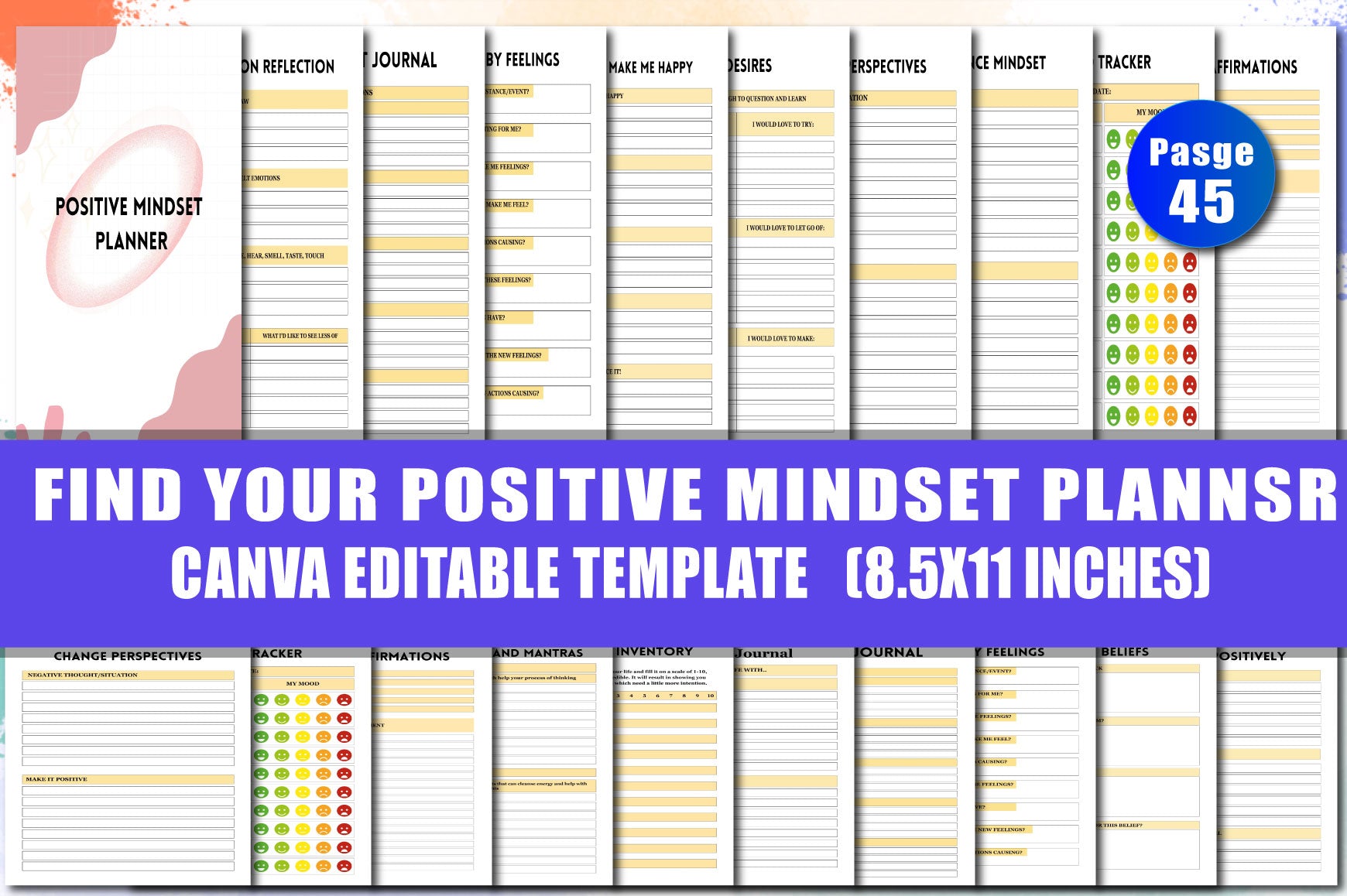Positive Mindset Planner