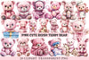Pink Cute Blush Teddy Bear Clipart