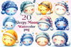 Sleepy Moon Clipart Bundle 2