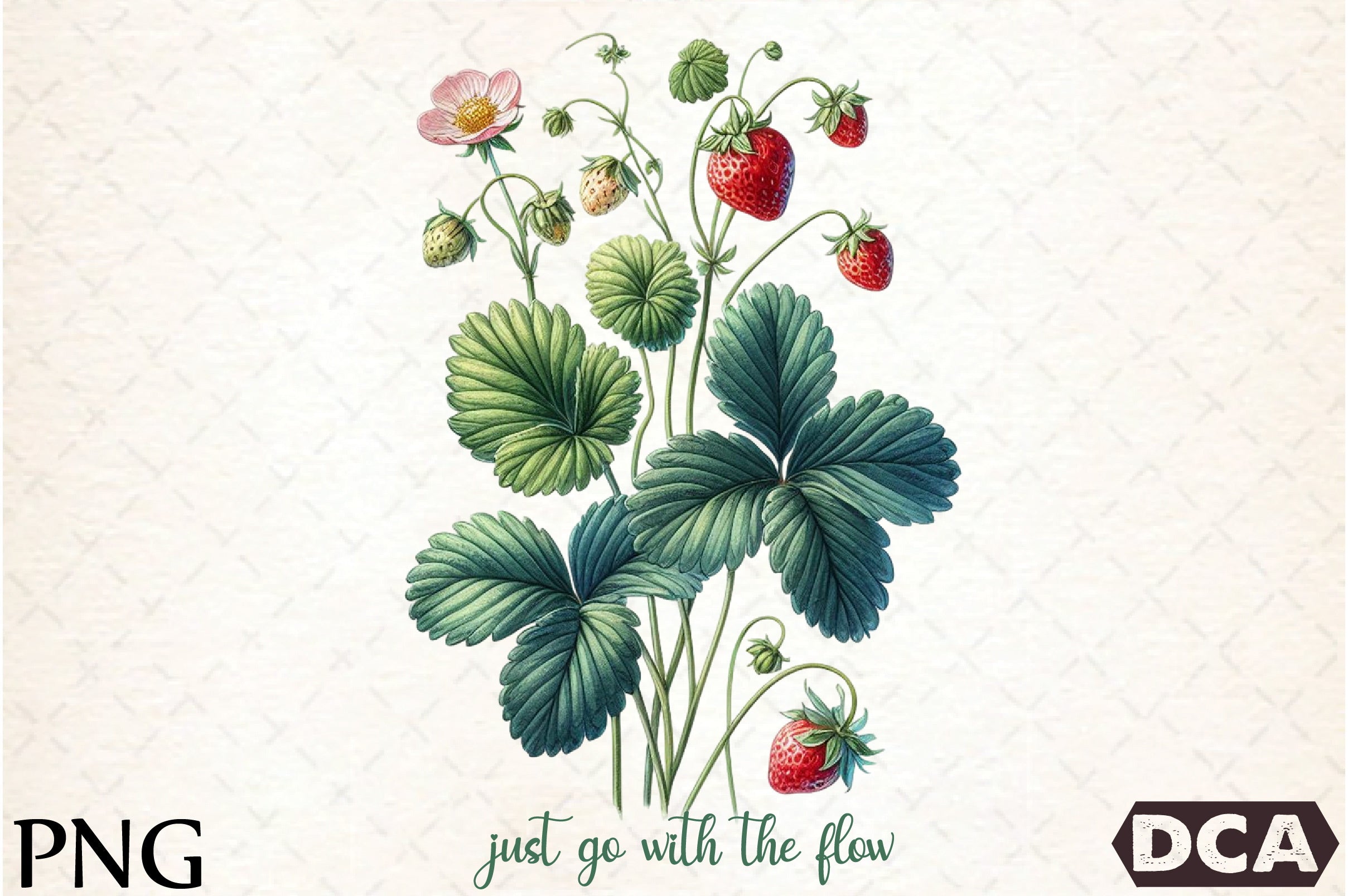 Strawberry Bush Clipart Bundle