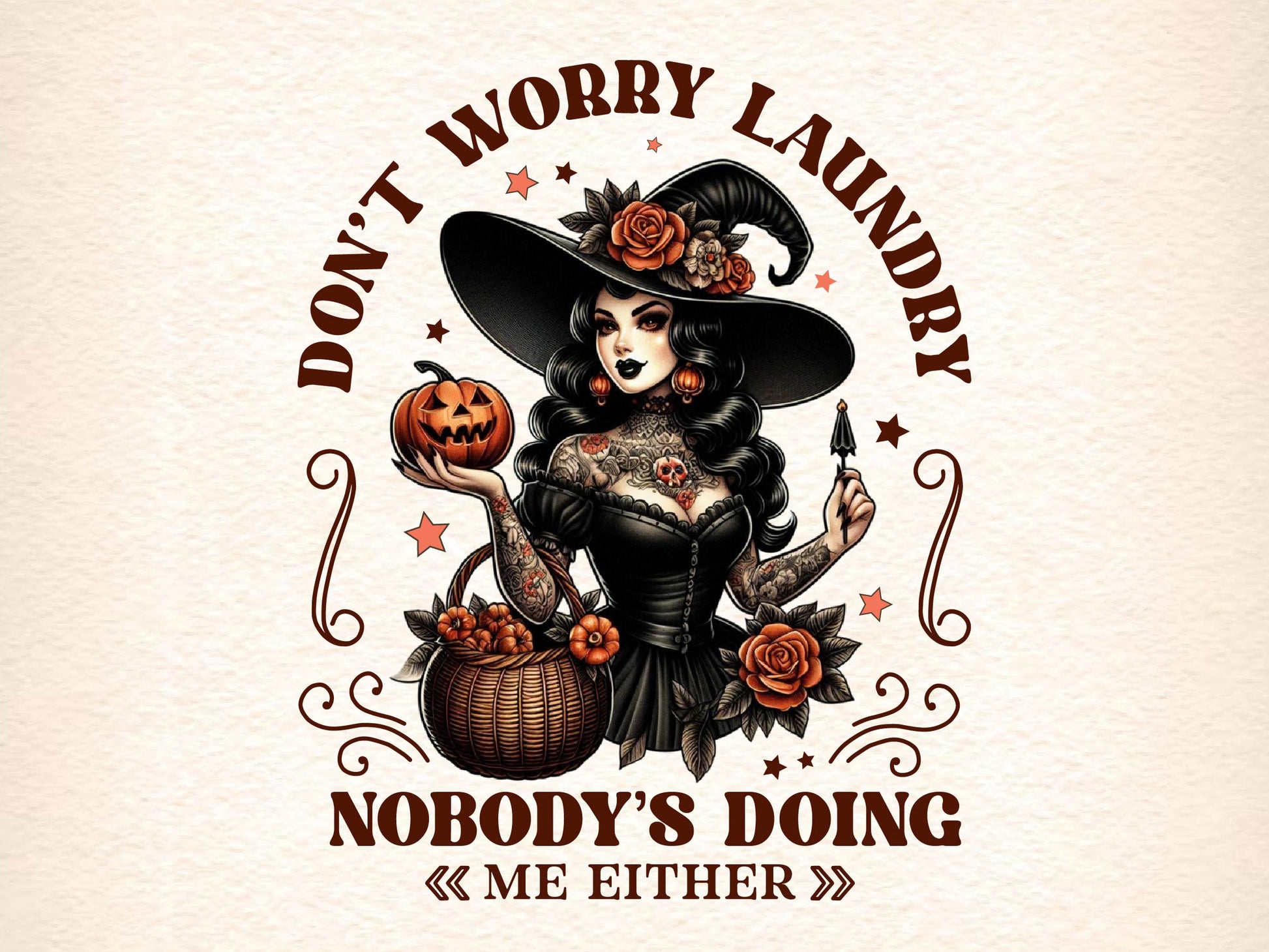 Dont Worry Laundry Vintage Halloween Clipart Bundle - CraftNest - Digital Crafting and Art