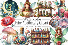 Fairy Apothecary Clipart Bundle - CraftNest - Digital Crafting and Art
