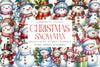 Snowman Winter Christmas Cute Clipart Bundle