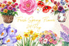 Fresh Spring Flower Clipart Bundle