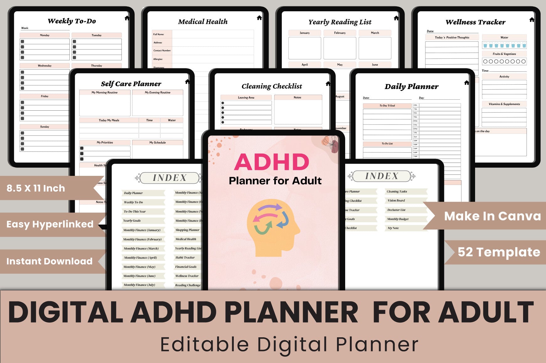 ADHD Adult Planner