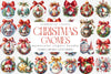 Gnome Christmas Ornament Winter Graphics Clipart Bundle