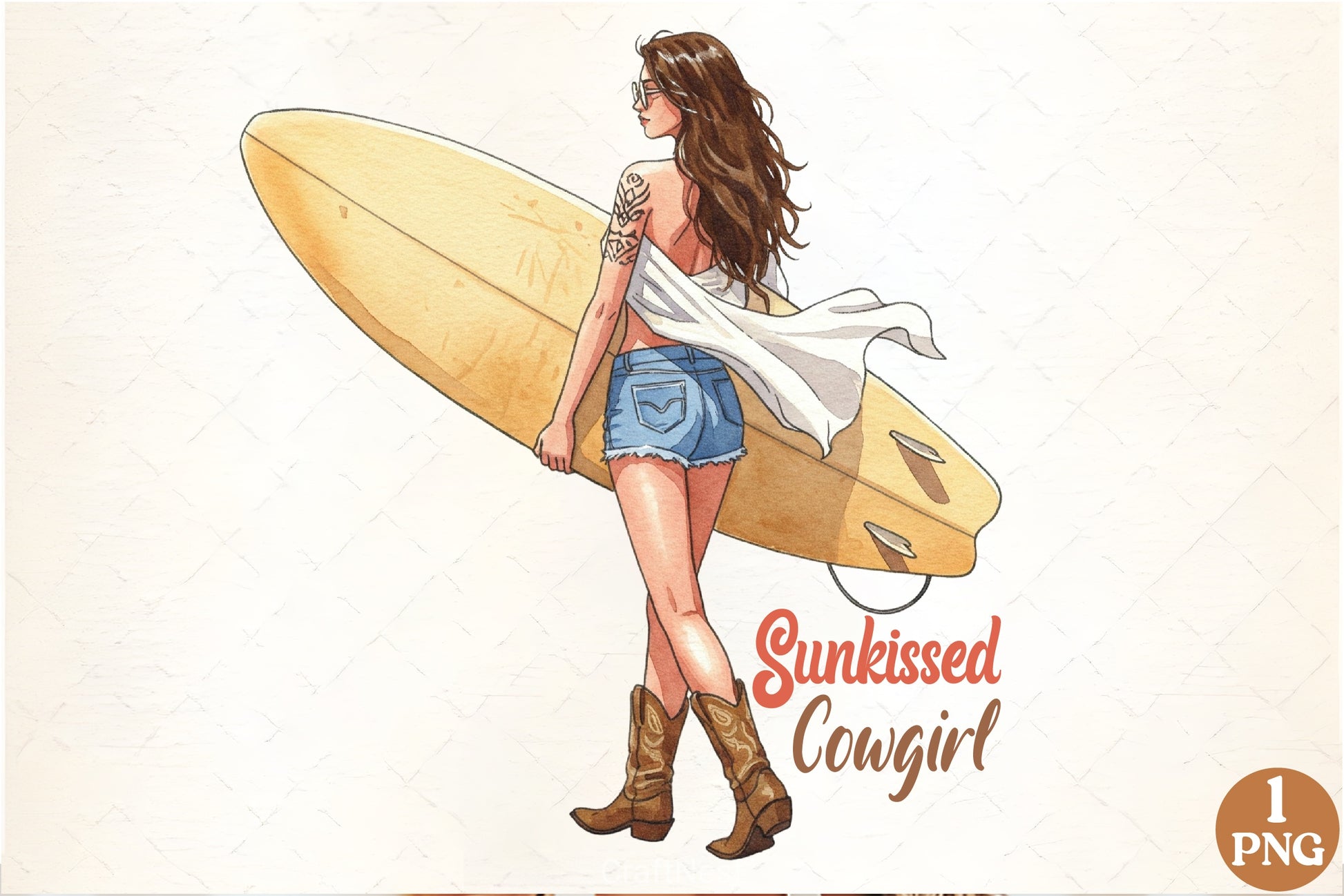 Western Summer Cowgirl Clipart Bundle - CraftNest - Digital Crafting and Art