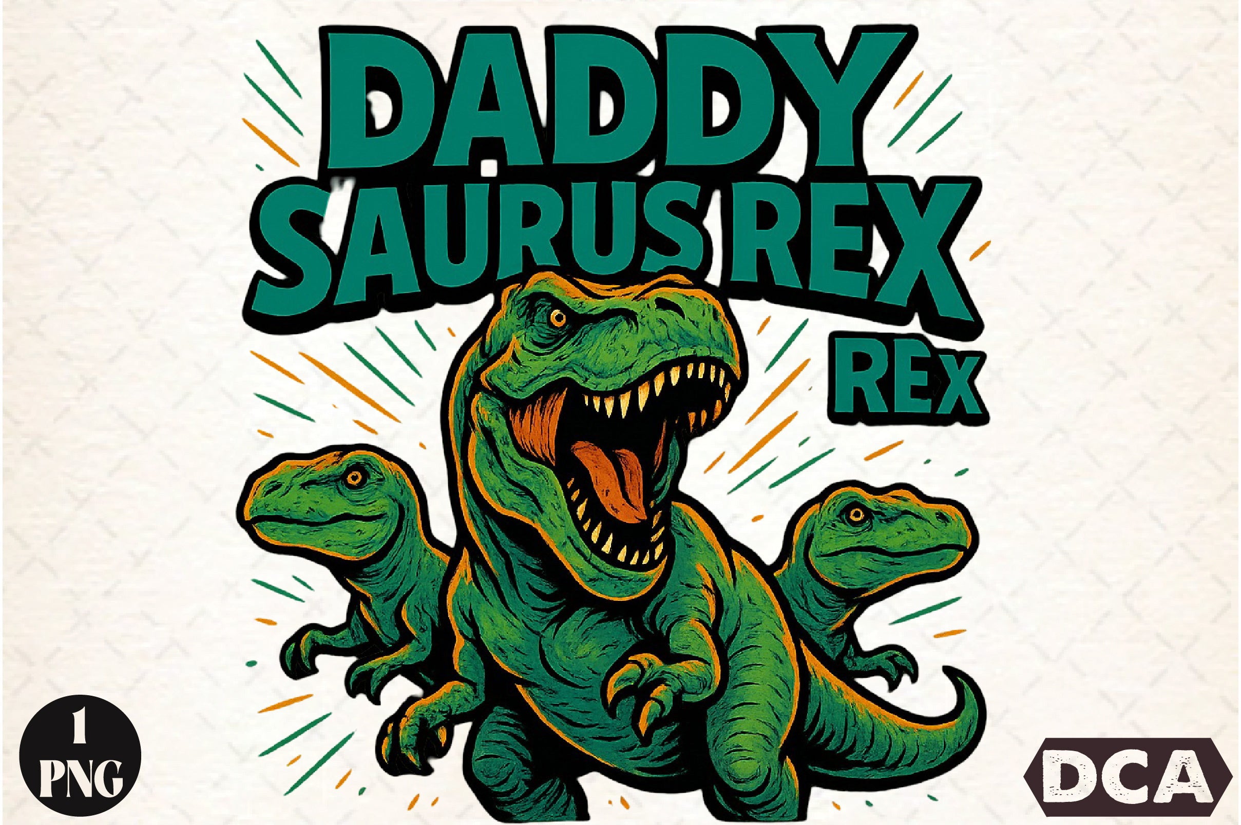 Daddysaurus Rex Clipart Bundle