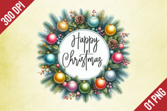 Christmas Wreath Clipart Bundle 4 - CraftNest - Digital Crafting and Art