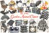Luxury Black Gingham Clipart Bundle