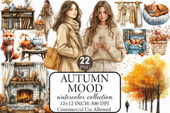 Autumn Mood Clipart Bundle 2 - CraftNest - Digital Crafting and Art