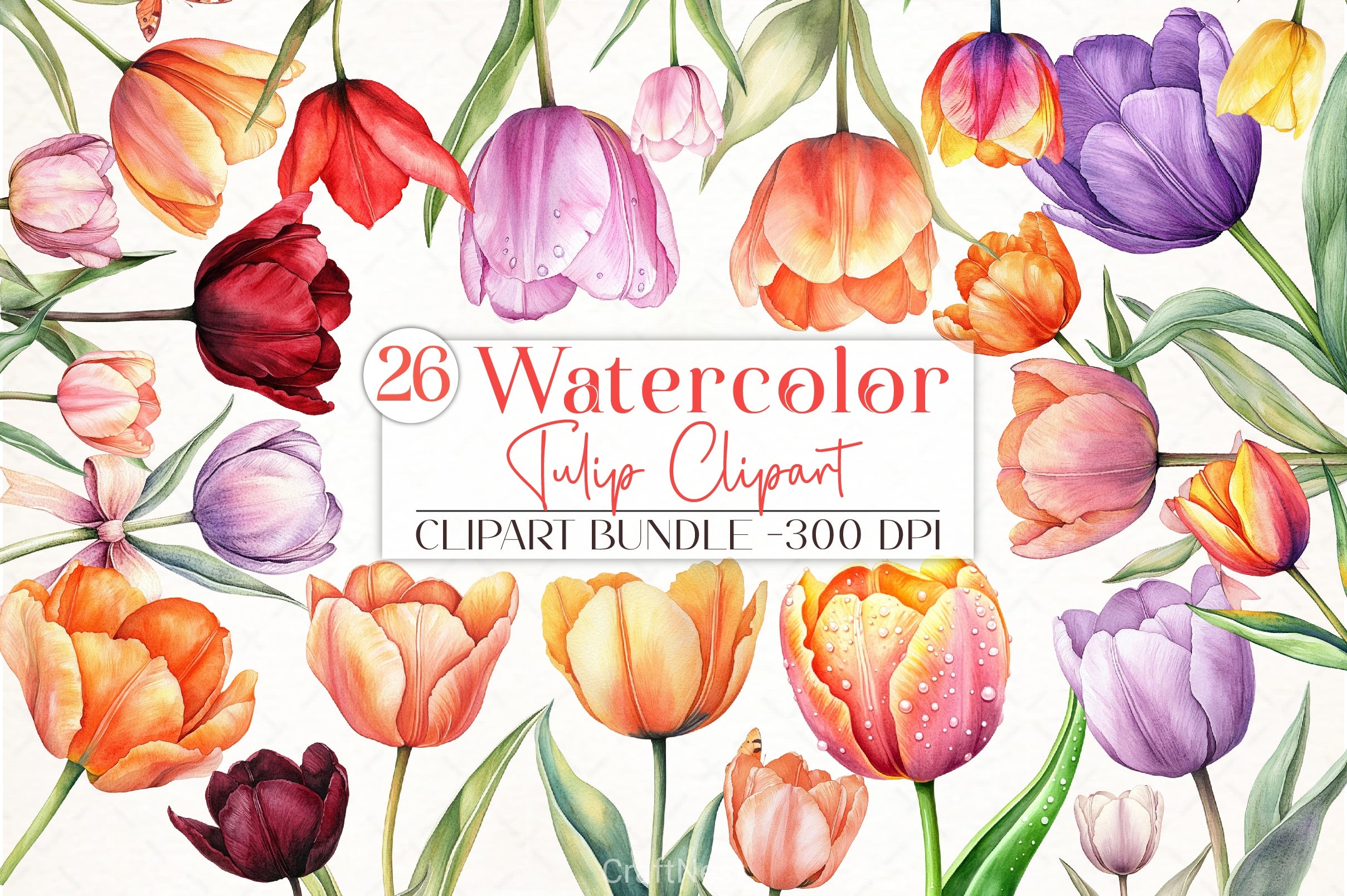 Tulip Clipart Bundle - CraftNest - Digital Crafting and Art