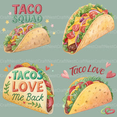 Tacos Clipart Bundle - CraftNest - Digital Crafting and Art