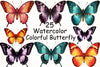 Colorful Butterfly Clipart Bundle