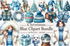 Blue Christmas Clipart Bundle 10