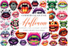 Spooky Halloween Lips Clipart Bundle