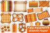 Coquette Fall Halloween Border Frame Clipart Bundle