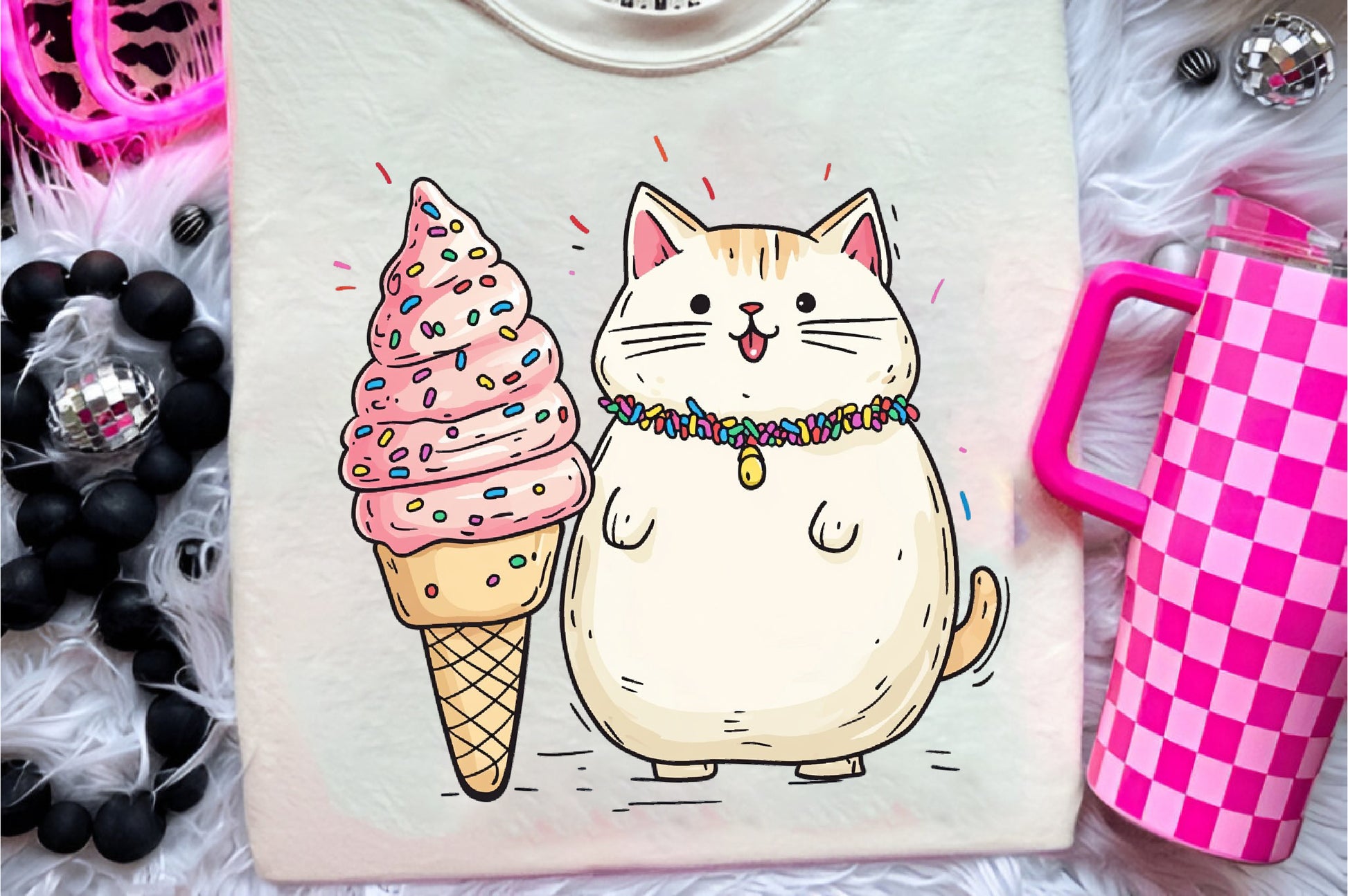 Funny Dog And Cat Love Ice Cream Clipart Bundle - CraftNest - Digital Crafting and Art