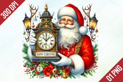 Funny Santa Clipart Bundle 6 - CraftNest - Digital Crafting and Art