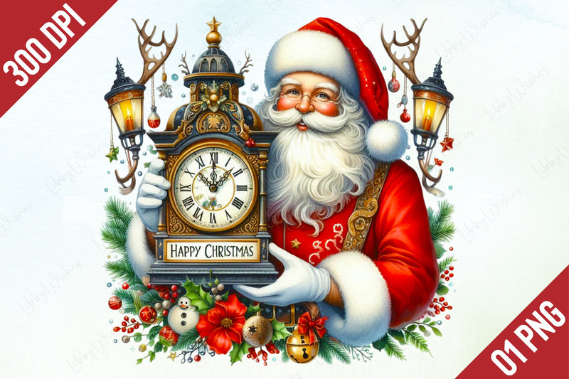 Funny Santa Clipart Bundle 6 - CraftNest - Digital Crafting and Art