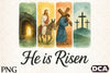 Brushstroke Jesus Easter Clipart Bundle: He Is Risen