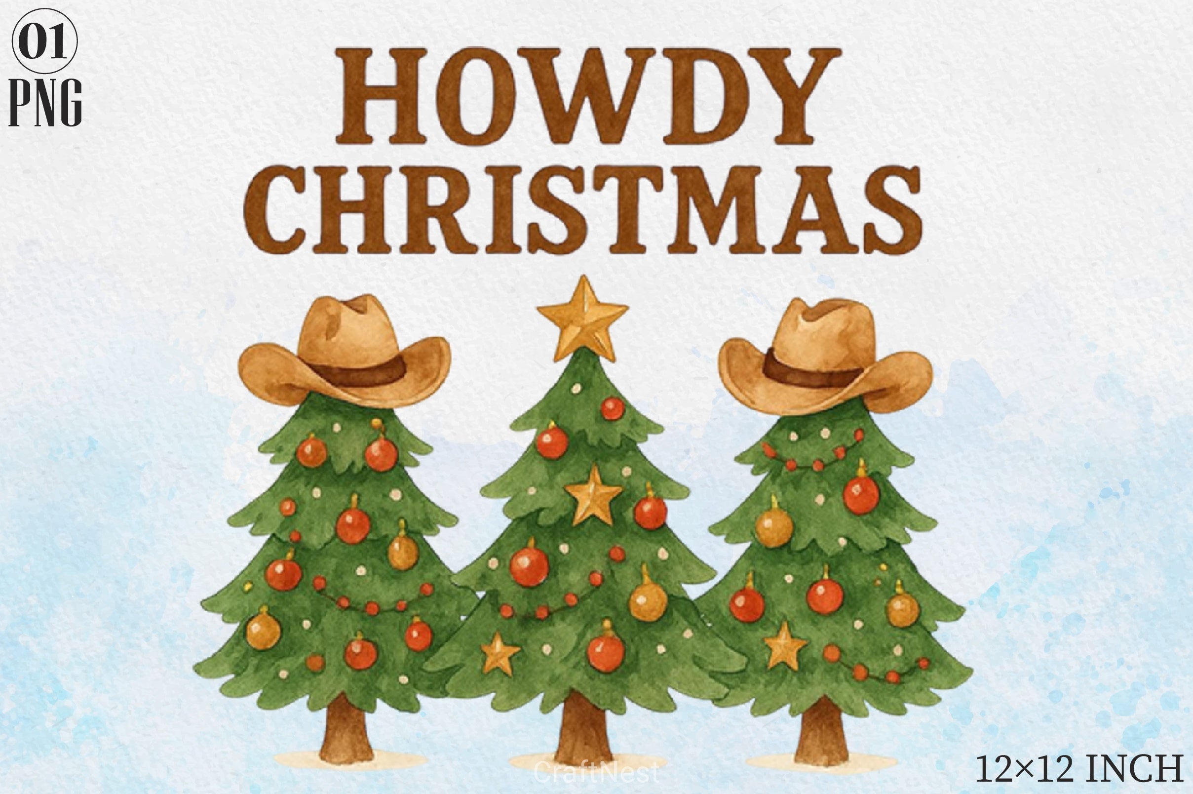 Howdy Christmas Clipart Bundle - CraftNest - Digital Crafting and Art