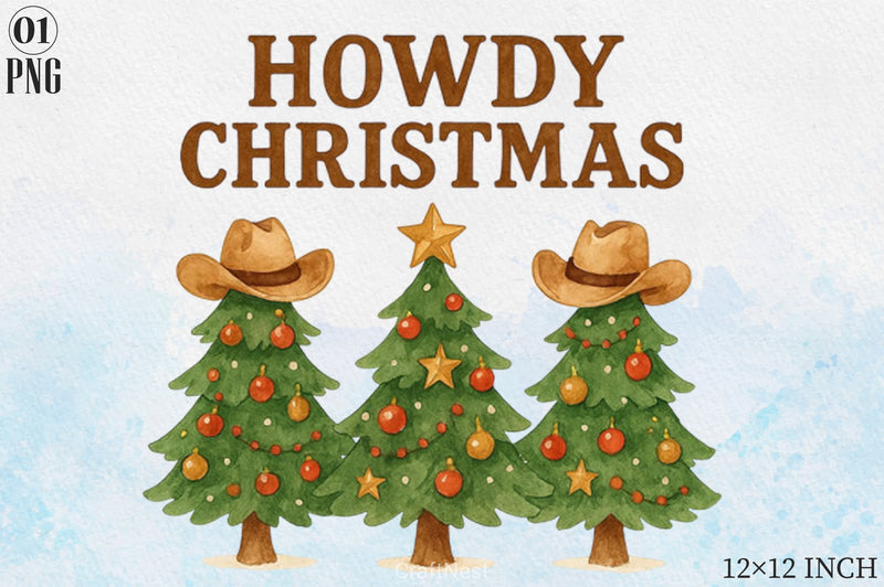 Howdy Christmas Clipart Bundle - CraftNest - Digital Crafting and Art