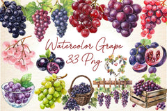 Grape Clipart Bundle 2 - CraftNest - Digital Crafting and Art