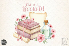 I'm All Booked Clipart Bundle - CraftNest - Digital Crafting and Art