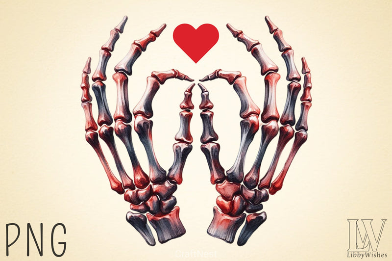 Valentine Skeleton Clipart Bundle 5 - CraftNest - Digital Crafting and Art